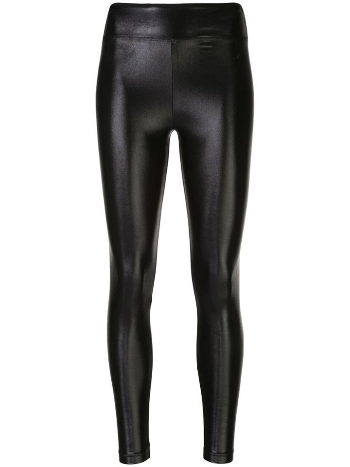 Koral Wet Look Leggings - Black