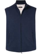 Loro Piana Zipped Gilet Jacket - Blue