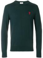 Ami Alexandre Mattiussi Crewneck Ami De Coeur Sweater - Green