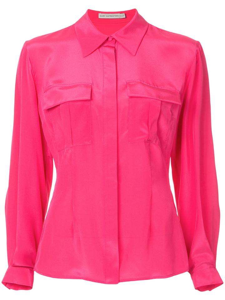 Mary Katrantzou Double Pocket Shirt - Pink & Purple