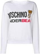 Moschino Underbear Logo Print Sweatshirt - White