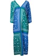 Fleamadonna Paisley-print Kaftan Dress, Women's, Size: Medium, Blue, Polyester