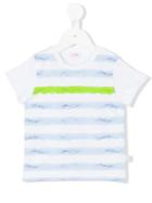 Il Gufo - Watercolour Stripe T-shirt - Kids - Cotton/spandex/elastane - 18 Mth, White