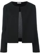 P.a.r.o.s.h. Collarless Jacket, Women's, Size: Medium, Black, Viscose/wool