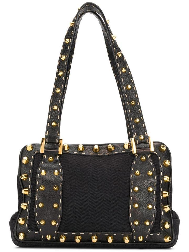 Fendi Pre-owned 2010's Studded Mini Bag - Black