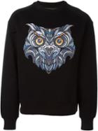 Juun.j Owl Print Sweatshirt