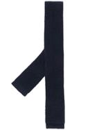 N.peal 007 Knitted Cashmere Tie - Blue