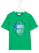 Boss Kids Print T-shirt, Toddler Boy's, Size: 5 Yrs, Green