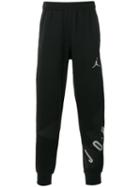 Nike Logo Print Jordan Track Pants, Men's, Size: Medium, Black, Cotton/polyester