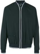 Herno Welt Pocket Bomber Jacket, Men's, Size: 52, Blue, Polyamide/polyester/spandex/elastane