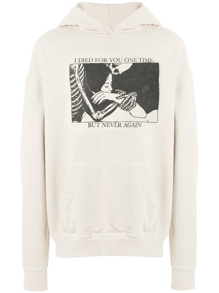 Rhude Graphic Print Hoodie - Nude & Neutrals