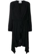 8pm Asymmetric Ruffle Dress - Black