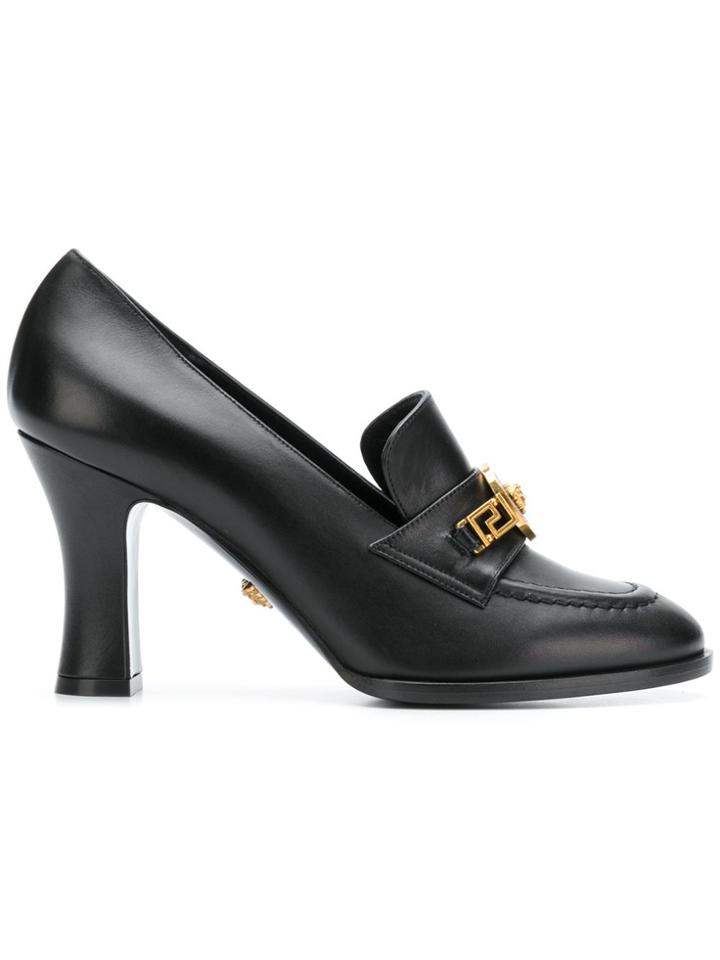 Versace Tribute Loafer Pumps - Black