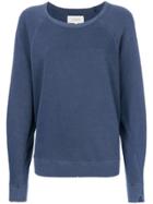 The Great Distressed Detail Sweatshirt - Blue