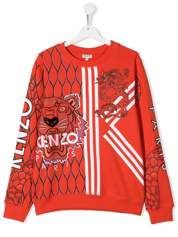 Kenzo Kids Logo Sweatshirt - Orange