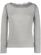 Ermanno Scervino Boat Neck Sweater - Grey