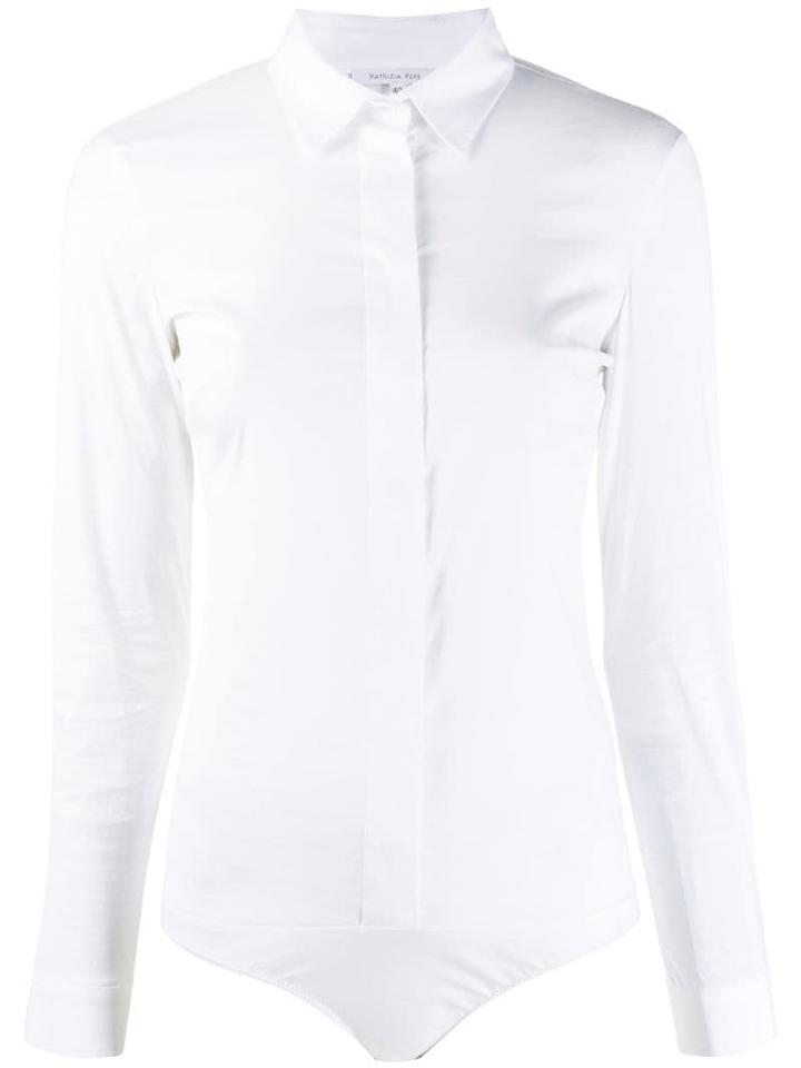 Patrizia Pepe Shirt Bodysuit - White