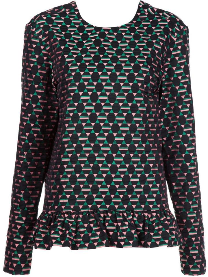 Marni Jacquard Ruffle Top
