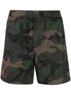 Valentino Camouflage Swim Shorts - Brown