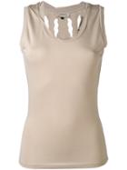 Murmur - Torn Tank - Women - Nylon/spandex/elastane/viscose - L, Nude/neutrals, Nylon/spandex/elastane/viscose