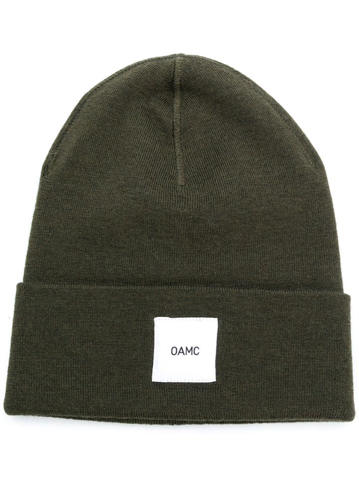 Oamc Logo Patch Beanie - Green