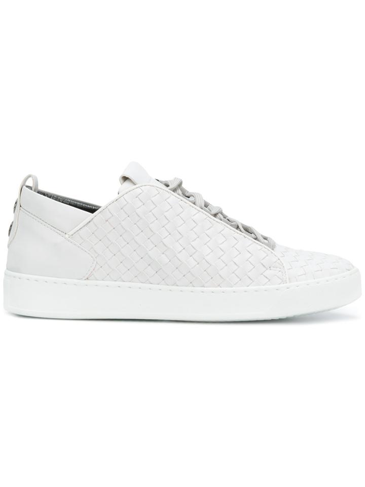 Alexander Smith Woven Lace-up Sneakers - White