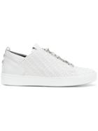 Alexander Smith Woven Lace-up Sneakers - White