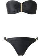 Lygia & Nanny Bandeau Bikini Set, Women's, Size: 44, Black, Polyamide/spandex/elastane