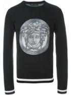 Versace Medusa Sweatshirt, Men's, Size: 54, Black, Wool