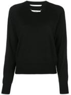 Maison Margiela Cut-out Jumper - Black