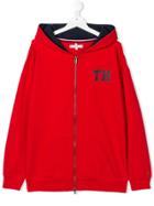 Tommy Hilfiger Junior Teen Logo Hoodie - Red