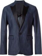 Dsquared2 Denim Effect Blazer, Men's, Size: 46, Blue, Cotton/silk/polyester