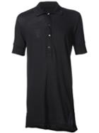 11 By Boris Bidjan Saberi Long Polo Shirt, Men's, Size: Xs, Black, Cotton
