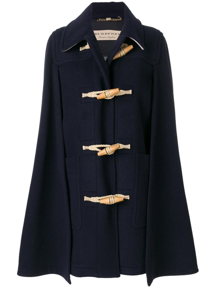 Burberry Classic Toggle Cape - Blue
