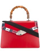 Gucci Lilith Tote, Women's, Red, Calf Leather/polyester/wood