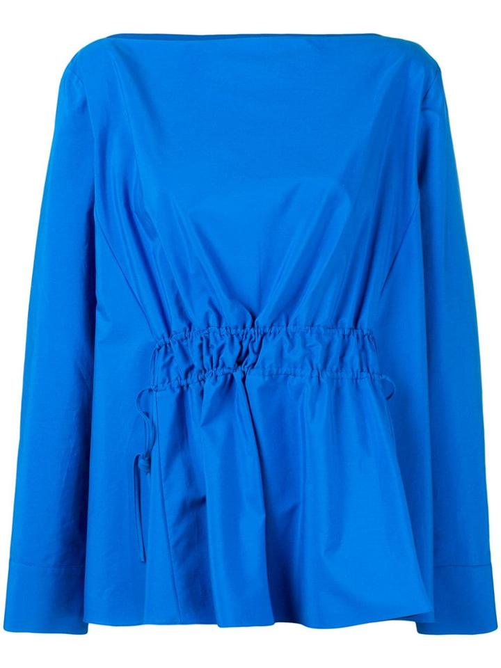 Marni Long-sleeve Flared Blouse - Blue