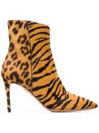 Aquazzura Alma 85 Booties - Brown