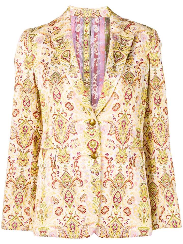 Etro Paisley Jacquard Blazer - Neutrals