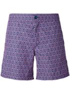 Fashion Clinic Timeless - Chain Print Swim Shorts - Men - Nylon/spandex/elastane - L, Pink/purple, Nylon/spandex/elastane