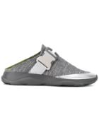 Christopher Kane Knitted Safety Buckle Slide Sneaker - Grey