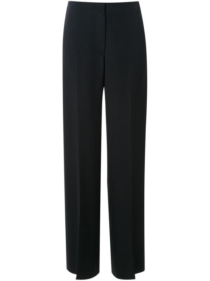 Maison Margiela Straight Tailored Trousers, Women's, Size: 40, Black, Silk/acetate