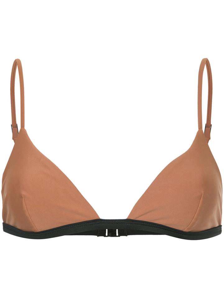 Matteau The Petite Triangle Bikini Top - Brown
