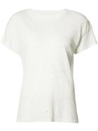 The Great Perforated Detail T-shirt, Women's, Size: 0, White, Cotton