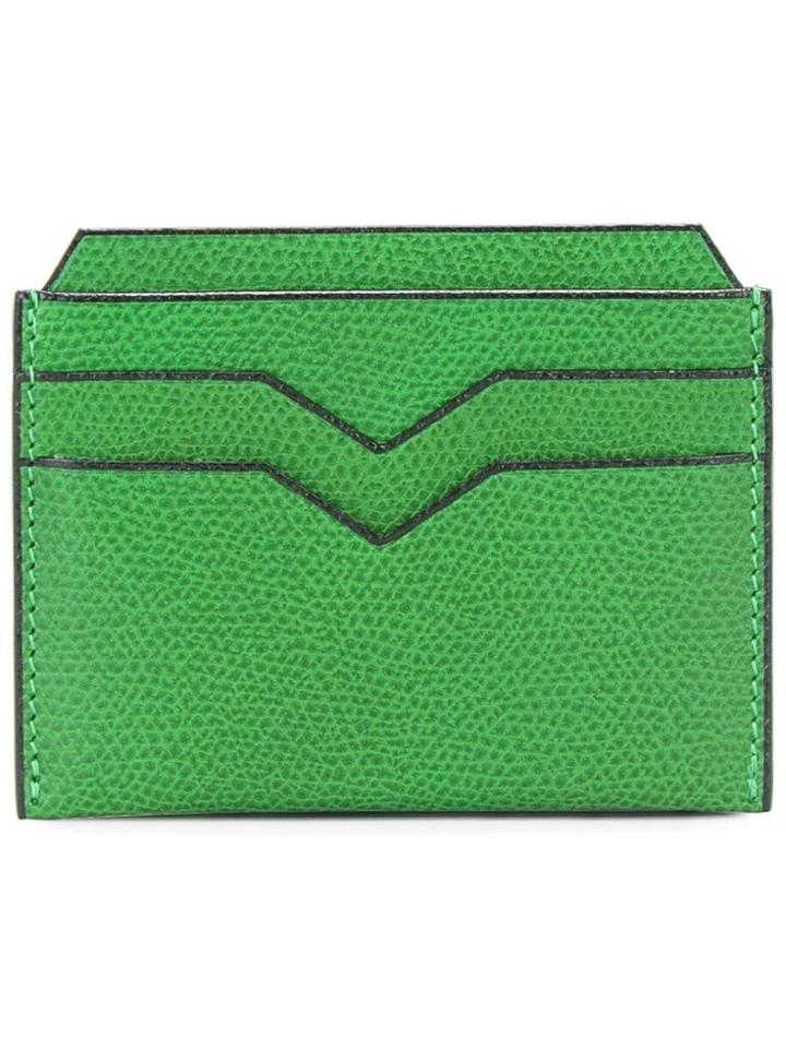 Valextra Flat Cardholder - Green