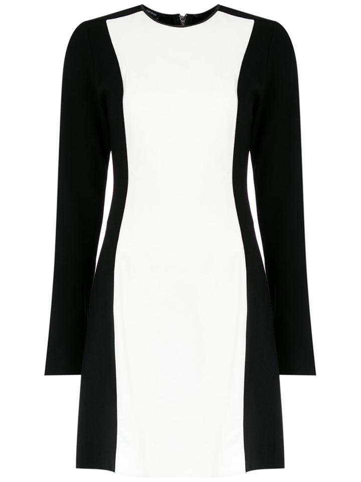 Tufi Duek Bicolor Longsleeved Dress - Black