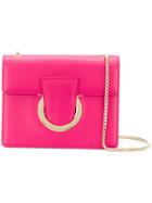 Salvatore Ferragamo Gancini Shoulder Bag - Pink & Purple