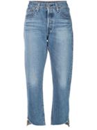 Levi's Cropped Straight Jeans - Blue