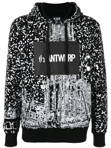 Th X Vier Antwerp Photo-effect Print Hoodie - Black