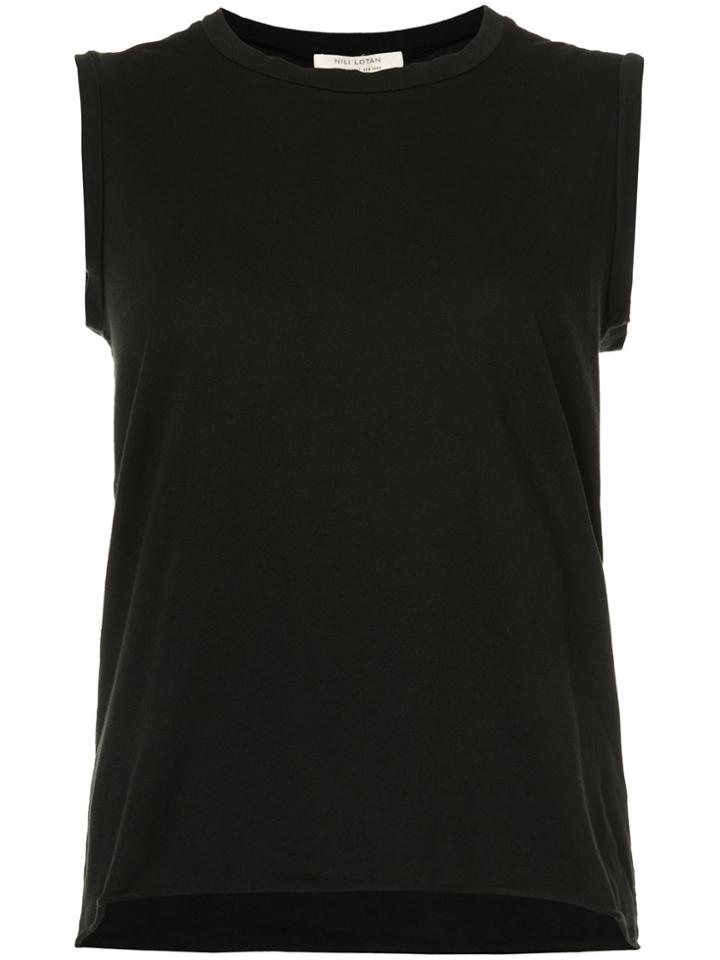 Nili Lotan Loose Tank Top - Black