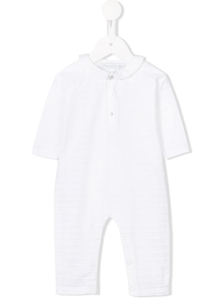 Tartine Et Chocolat - Striped Romper - Kids - Cotton - 6 Mth, White